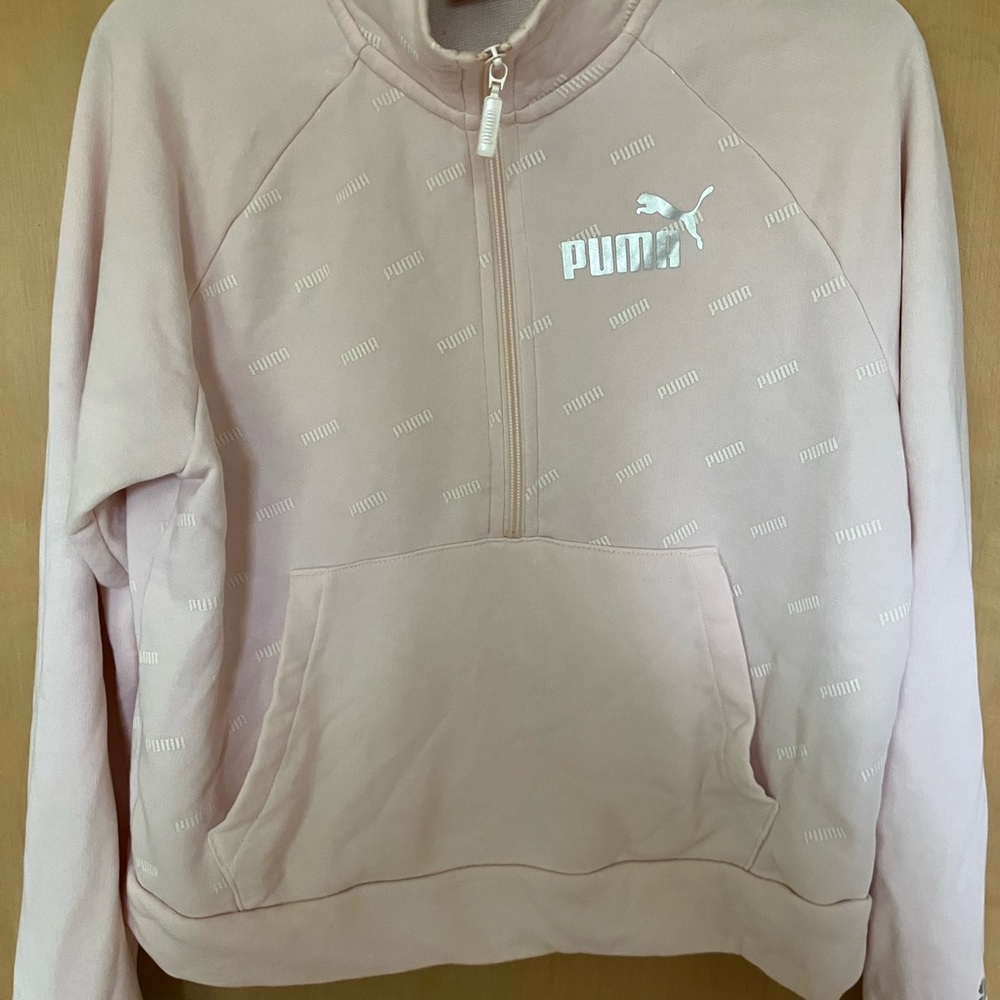 Light pink Puma Quarter Zip Up